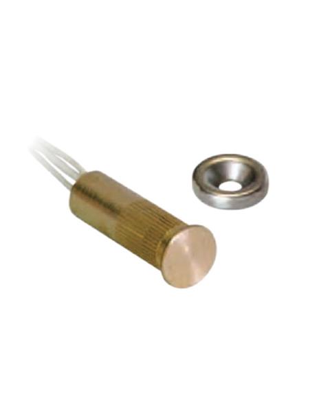 414-CTF-N CONTATTO DA INCASSO IN OTTONE C/MAGNETE PIATTO 2,5MM
