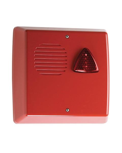 TRIADE F24 SIRENA ANTINCEDIO 24V EN54-3 COPERCHIO ROSSO