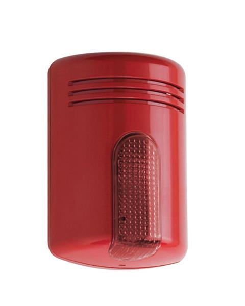 DOGE F24 SIRENA ANTINCENDIO 24V EN54-3 COPERCHIO ROSSO