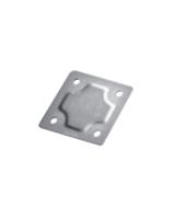 8311L PIASTRA FORATA DA SALDARE SULL'ATTACCO POSTERIORE 150X150