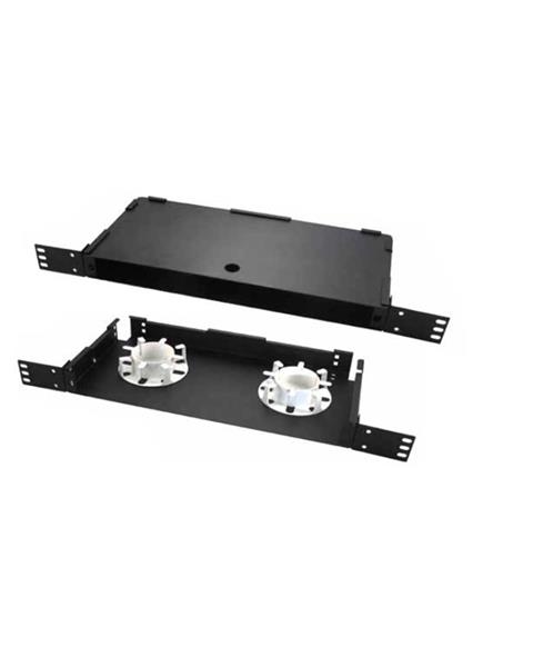 BOX OTTICO WPC-FPP-B1U-B 1U S/PANNELLO FRONTALE L435XP204MM NERO