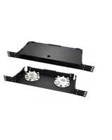 BOX OTTICO WPC-FPP-B1U-B 1U S/PANNELLO FRONTALE L435XP204MM NERO