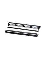 PATCH PANEL 24P CAT6A UTP WPC-PAN-6AU-24 1U PRECABLATO NON SCH.