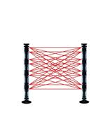 TW254D BARRIERA TX+RX A 4 DOPPIE LENTI 4TX+4RX H2,5MT 100MT IP65