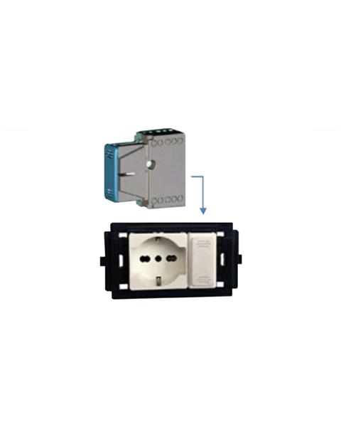 DEVIC-MOD4 D535 ESPANSIONE INCASSO 2ING.DIG.+2OUT/400W LUCI/TAPP