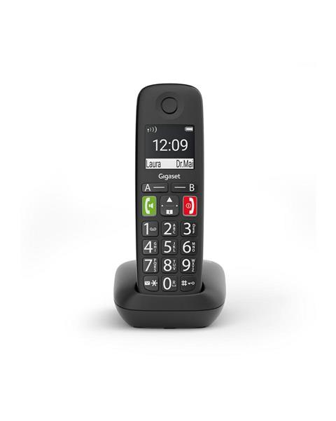 GIGASET E290 NERO DISPLAY ILL.B&N 2 TAST.ILL.VIVAVOCE CLIP