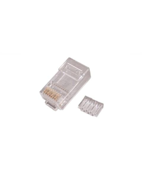 PLUG RJ45 CAT6 UTP WPC-MDP-882-6U-R15 ORO 15N CAVI TONDI CF10