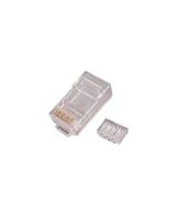 PLUG RJ45 CAT6 UTP WPC-MDP-882-6U-R15 ORO 15N CAVI TONDI CF10