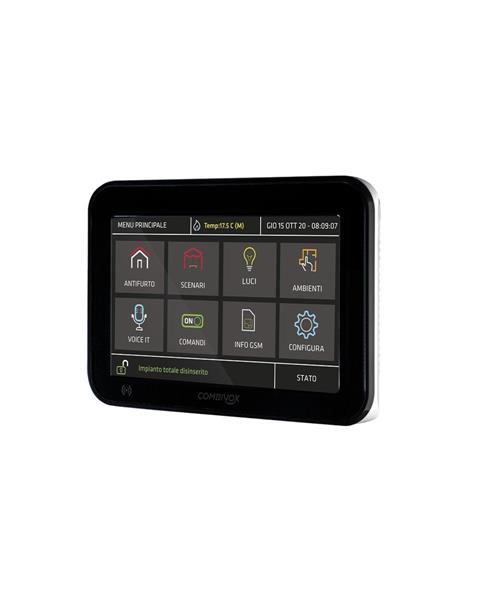 TASTIERA cod.15.966 SIMPLYA DOUBLE BLACK TOUCH 5 C/LETT. E SD