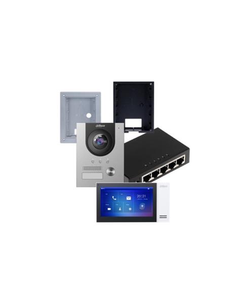 KTP01L(F) KIT VIDEOCITOFONIA IP (VT02201F+VTH2421FW-P+SWITCH)