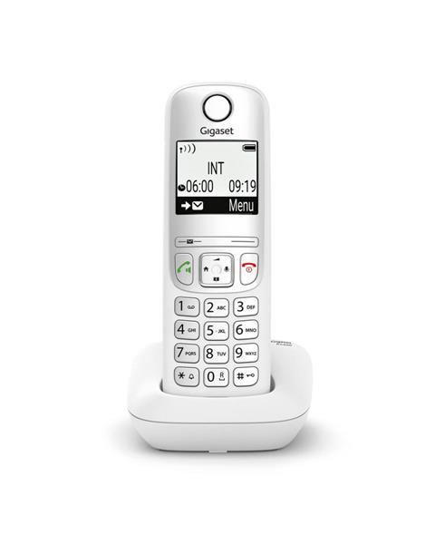 GIGASET AS490 BIANCO DISPLAY ILL.B&N 2 TAST.ILL. VIVAVOCE CLIP