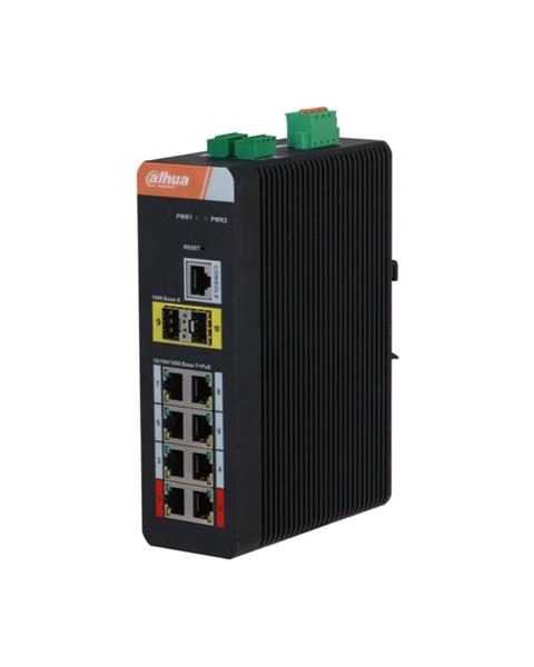 IS4210-8GT-120 SWITCH 8POE*1000+2P*SFP INDUSTRIAL S/ALIMENTATORE