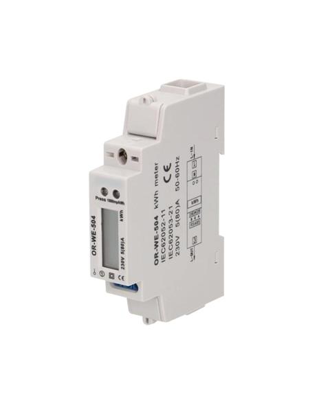 DEVIC-METER1 D555 MISURATORE DI ENERGIA MONOFASE 80A C/DISPLAY