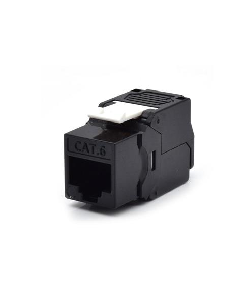 PRESA RJ45 CAT6 UTP WPC-KEY-6UP-TL/BL TOOL-LESS NERO PER PATCH