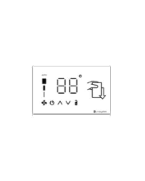 DEVIC-THE2 D234 TERMOSTATO TOUCH BIANCO A LED C/TASCA PARETE 12V