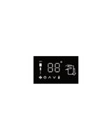 DEVIC-THE1 D232 TERMOSTATO TOUCH NERO A LED C/TASCA PARETE 12VDC