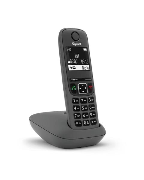 GIGASET AS490 NERO DISPLAY ILL.B&N 2 TAST.ILL. VIVAVOCE CLIP