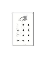DEVIC-KEY3 D213 TASTIERA TOUCH BIANCA C/MIFARE PARETE VERTICALE
