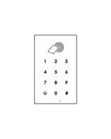 DEVIC-KEY7 D223 TASTIERA TOUCH BIANCA C/MIFARE INCASSO VERTICALE