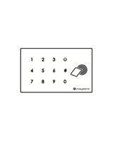 DEVIC-KEY4 D214 TASTIERA TOUCH BIANCA C/MIFARE PARETE ORIZZONT.