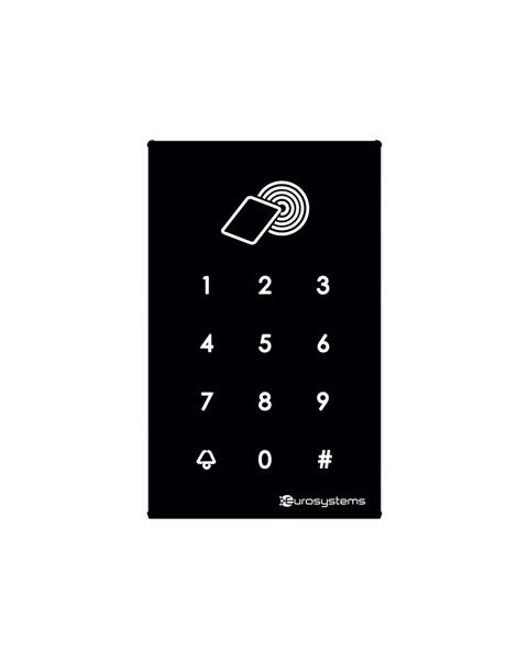DEVIC-KEY5 D221 TASTIERA TOUCH NERA C/MIFARE INCASSO VERTICALE